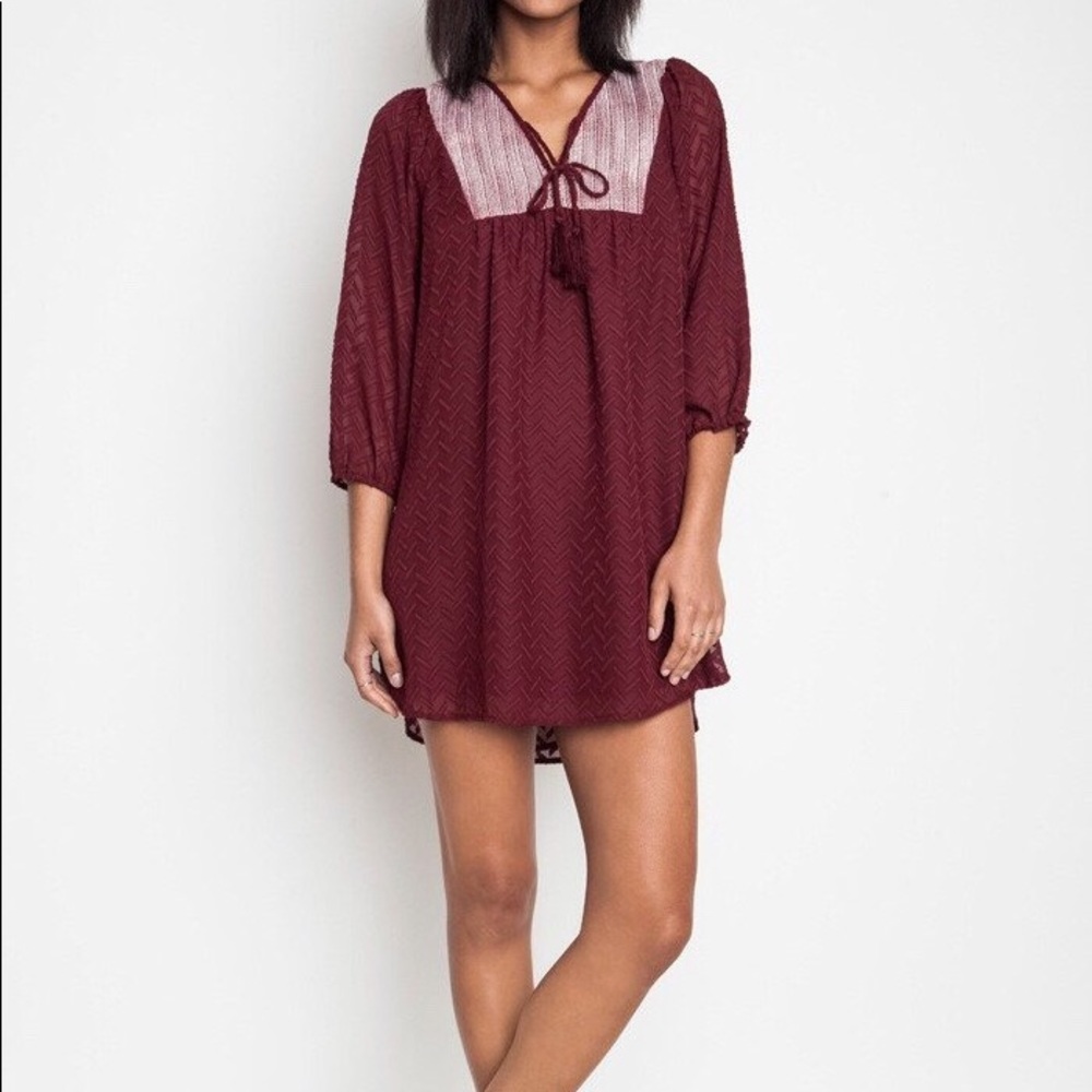 Peasant Dress with 3/4 length sleeves